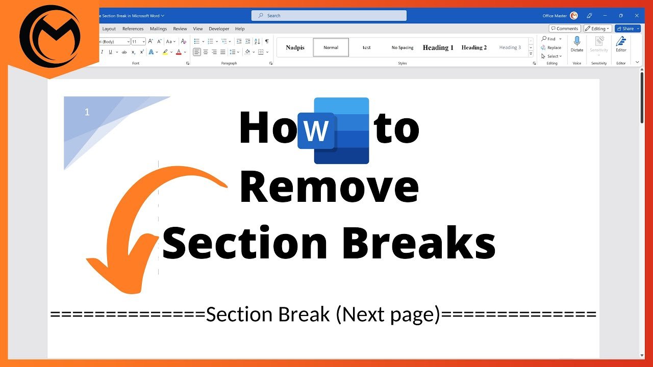 How To Remove Section Breaks In Word: Delete Section Breaks Easily On Microsoft Word Now Quick Instructions 